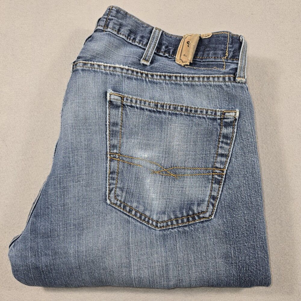 Signature Levi's Strauss Men's Jeans Size 38x30 Slim Straight Fit Flex Denim